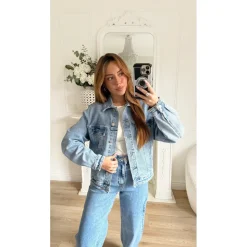 VESTE EN JEAN BLEU MOYEN LAËTITIA