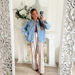 VESTE EN JEAN DOS BRODERIE