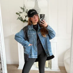 VESTE EN JEAN DOS MATELASSÉ ROMANE