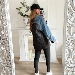 VESTE EN JEAN DOS MATELASSÉ ROMANE