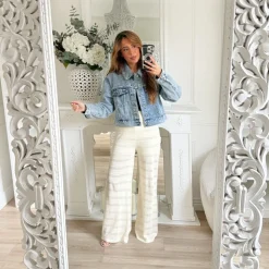 VESTE EN JEAN MOTIFS