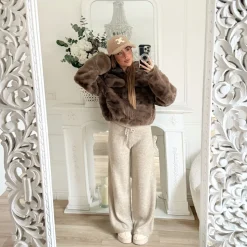 VESTE FOURRURE CHOCO ADELINE