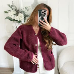 VESTE MOUMOUTE BURGUNDY MAYA