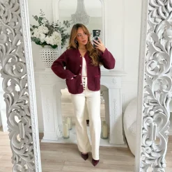 VESTE MOUMOUTE BURGUNDY MAYA