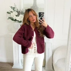 VESTE MOUMOUTE BURGUNDY MAYA