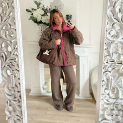 VESTE ZIP CHOCO PINK ALICE